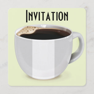 Invitación Poster de publicidad de café de época