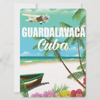 Invitación Poster de vacaciones en la playa de Guardalavaca