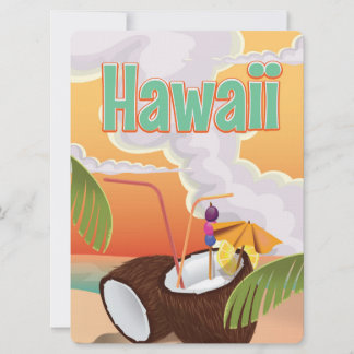 Invitación Poster de vacaciones en la playa de Hawái