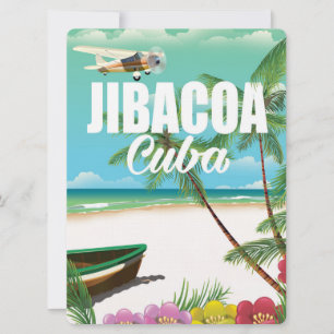 Invitación Poster de vacaciones en la playa de Jibacoa
