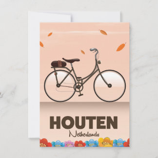 Invitación Póster de viaje de Houten Países Bajos.
