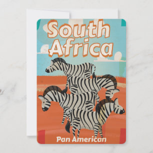 Invitación Poster de viajes de cosecha de Sudáfrica
