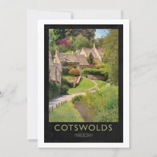 Invitación Poster del Ferrocarril Cotswolds