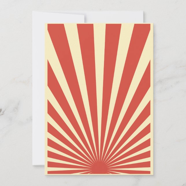 Invitación Posters de arrebato azul de época (Anverso)