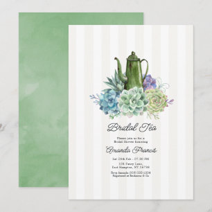 Invitación Postre de Cactus Suculentas Fiesta de Despedida de