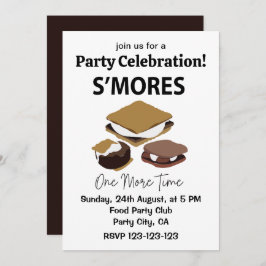 Invitación Postre de S'mores S'mores Una Vez Más Smore