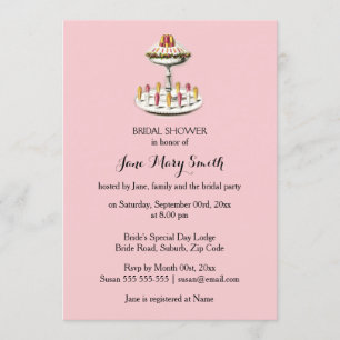Invitación Postres de la jalea del helado de la merienda-cena