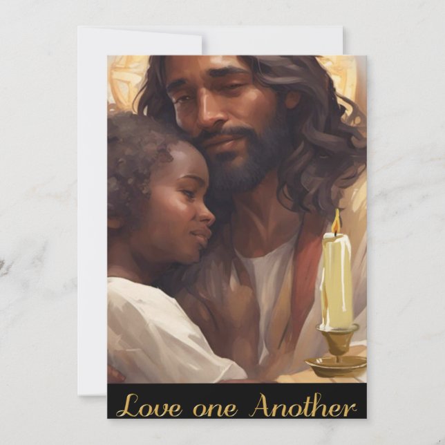 Invitación Posture Cristiano Jesús y Niño (Anverso)