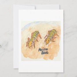 Invitación Potato Bug Greeting Card