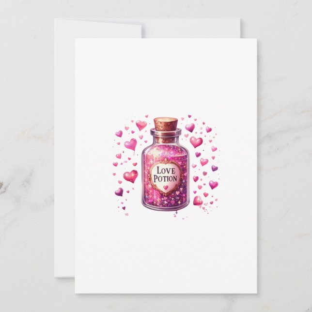 Invitación potion love letter (Anverso)