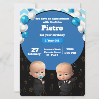 Invitación Powerful Chefinho Invitation - Party Birthday