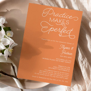 Invitación Practicar la cena perfecta de boda boho