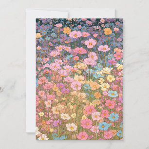 Invitación Prados Coloridos de Flores Silvestres 3