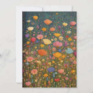 Invitación Prados Coloridos de Flores Silvestres 3