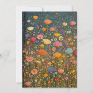 Invitación Prados Coloridos de Flores Silvestres 3
