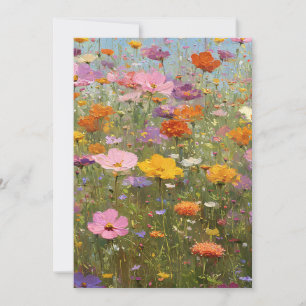Invitación Prados Coloridos de Flores Silvestres 3