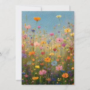 Invitación Prados Coloridos de Flores Silvestres 3