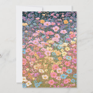 Invitación Prados Coloridos de Flores Silvestres 3