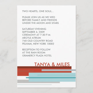 Invitación Praga invita:  Rojo moderno