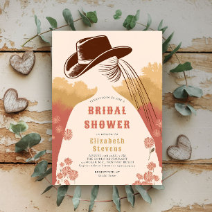 Invitación Prairie Occidental Wildflowers Rústica Ducha Nupci