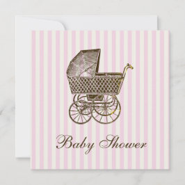INVITACIÓN PRAM DE BEBÉ DE VENTAJA| BABY SHOWER