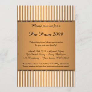 Invitación pre-Prom,Pre Prom, Quinceanera,VIP PASS