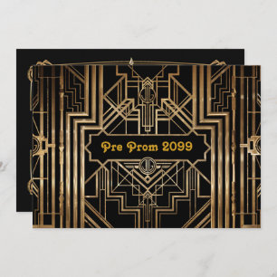Invitación pre-Prom, Quinceanera,Gatsby V3