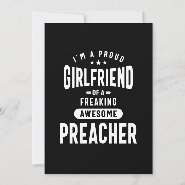 Invitación Preacher Job Title Tee Gift Hombres Mujeres (Anverso)