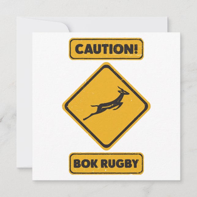Invitación Precaución - SpringBoks Cruzando (Anverso)