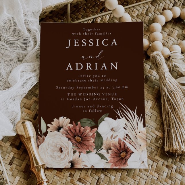 Invitación Preciosa Boda Bohemiana (Subido por el creador)