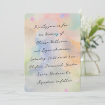 Preciosa Boda con Escritura Moderna en Acuarela Ab