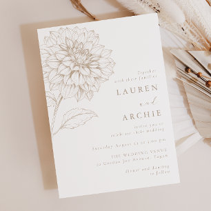 Invitación Preciosa Boda Floral Boho Vintage