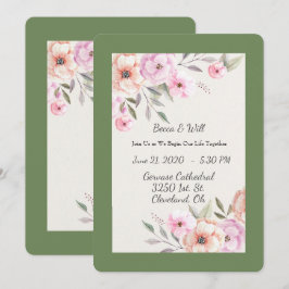 Invitación Preciosas Pétalos Pastel