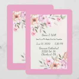 Invitación Preciosas Pétalos Pastel