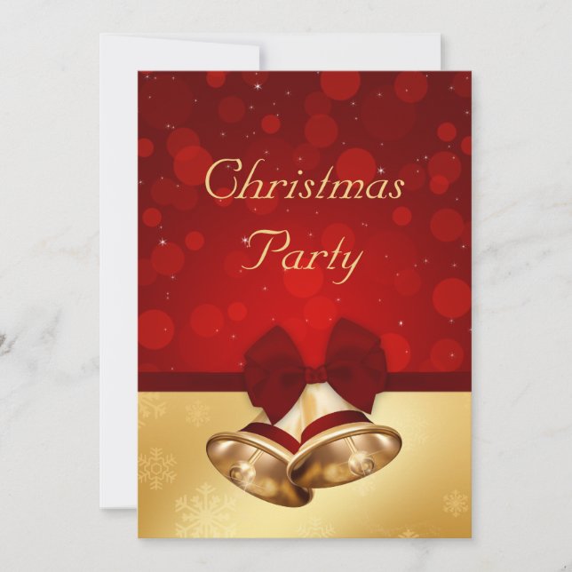 Invitación Preciosos Navidades dorados (Anverso)