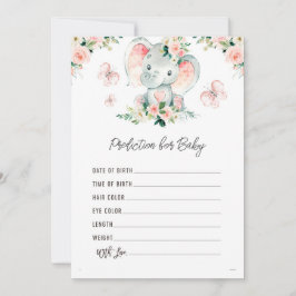 Invitación Predicciones de Baby Shower para bebés