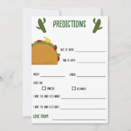 Invitación predicciones del taco de la fiesta mexicana para e