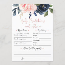 Invitación Predicciones y consejos para bebés de flores en Ru