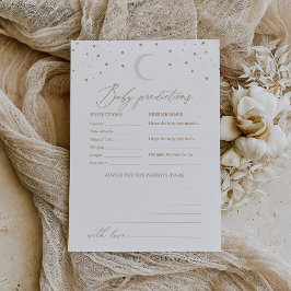 Invitación Predicciones y consejos sobre Baby Shower en la Lu