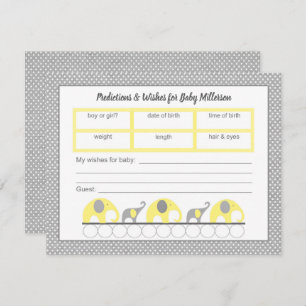 Invitación Predicciones y deseos - neutral de Baby Shower