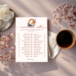 Invitación ¿Preferiría Café Un Juego De Ducha De Novias?