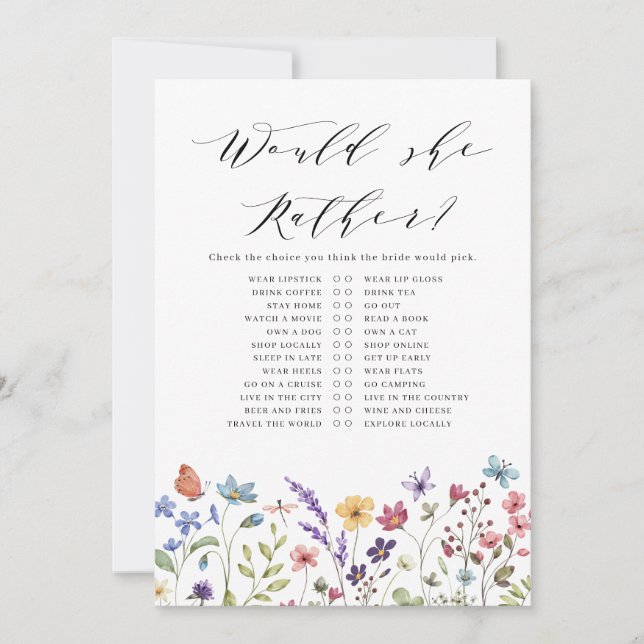 Invitación ¿Prefiere amar el juego en flor? (Anverso)