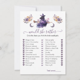 Invitación ¿Prefiere un juego de ducha de novias para brujas?