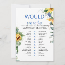 Invitación ¿Prefiere Una Ducha De Novias De Giro?