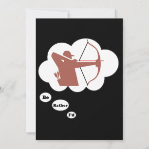 Invitación Prefiero jugar al tiro con arco 3