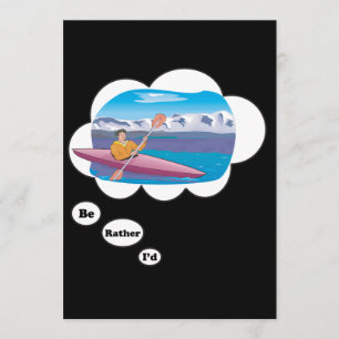Invitación Prefiero ser kayak