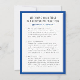 Invitación Preguntas de información de servicio de MITZVAH co