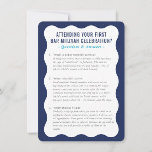 Invitación Preguntas de información sobre el servicio MITZVAH
