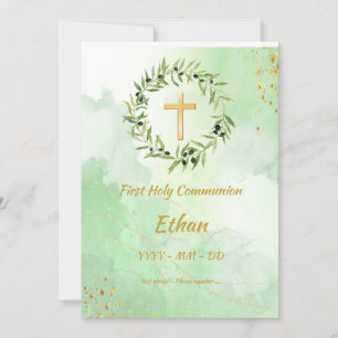Invitación Première Communion - Ólivier cercle