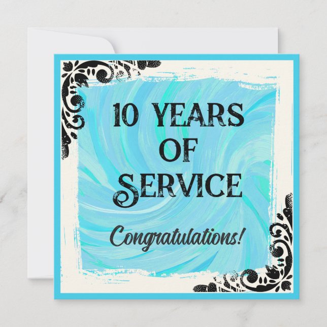 Invitación Premio de reconocimiento del aniversario de un emp (Anverso)